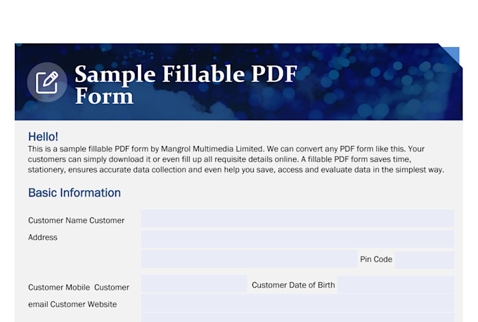 design a fillable PDF form using adobe acrobat